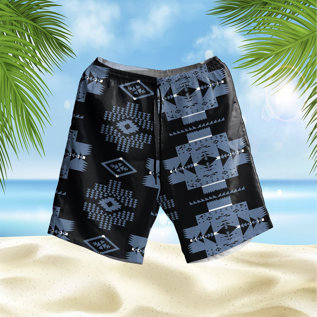 GB-HS00033 Pattern Native Hawaiian Shorts