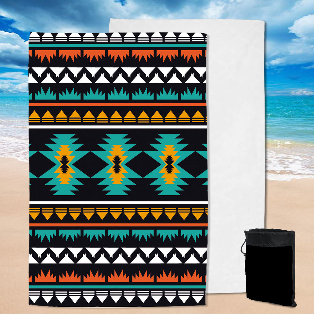 GB-NAT00605 Geometric Ethnic Pattern Pool Beach Towel