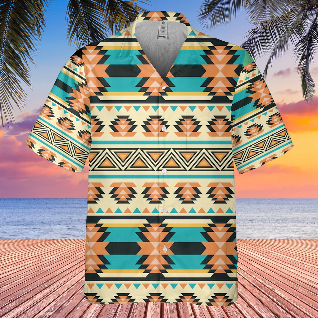 GB-HW00058 Pattern Native Hawaiian Shirt 3D