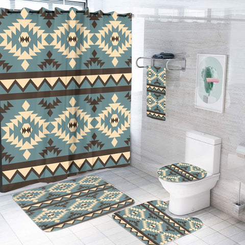 BS-00022 Pattern Native American Bathroom Set