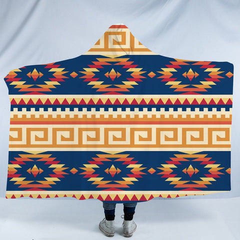 HDB0077 Pattern Native American Design Hooded Blanket