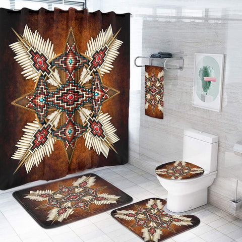 BS-00029 Pattern Native American Bathroom Set