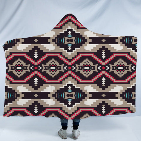 HDB059 Pattern Native American Design Hooded Blanket