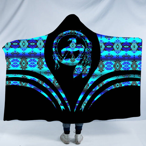 HDB0078 Pattern Native American Design Hooded Blanket