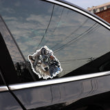 Mechanical Wolf Head Decal Car Sticker Native American Design NEW