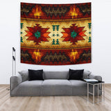 Southwest Brown Symbol Native American Tapestry