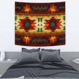 Southwest Brown Symbol Native American Tapestry