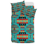 Blue Native Tribes Pattern Native American Bedding Sets