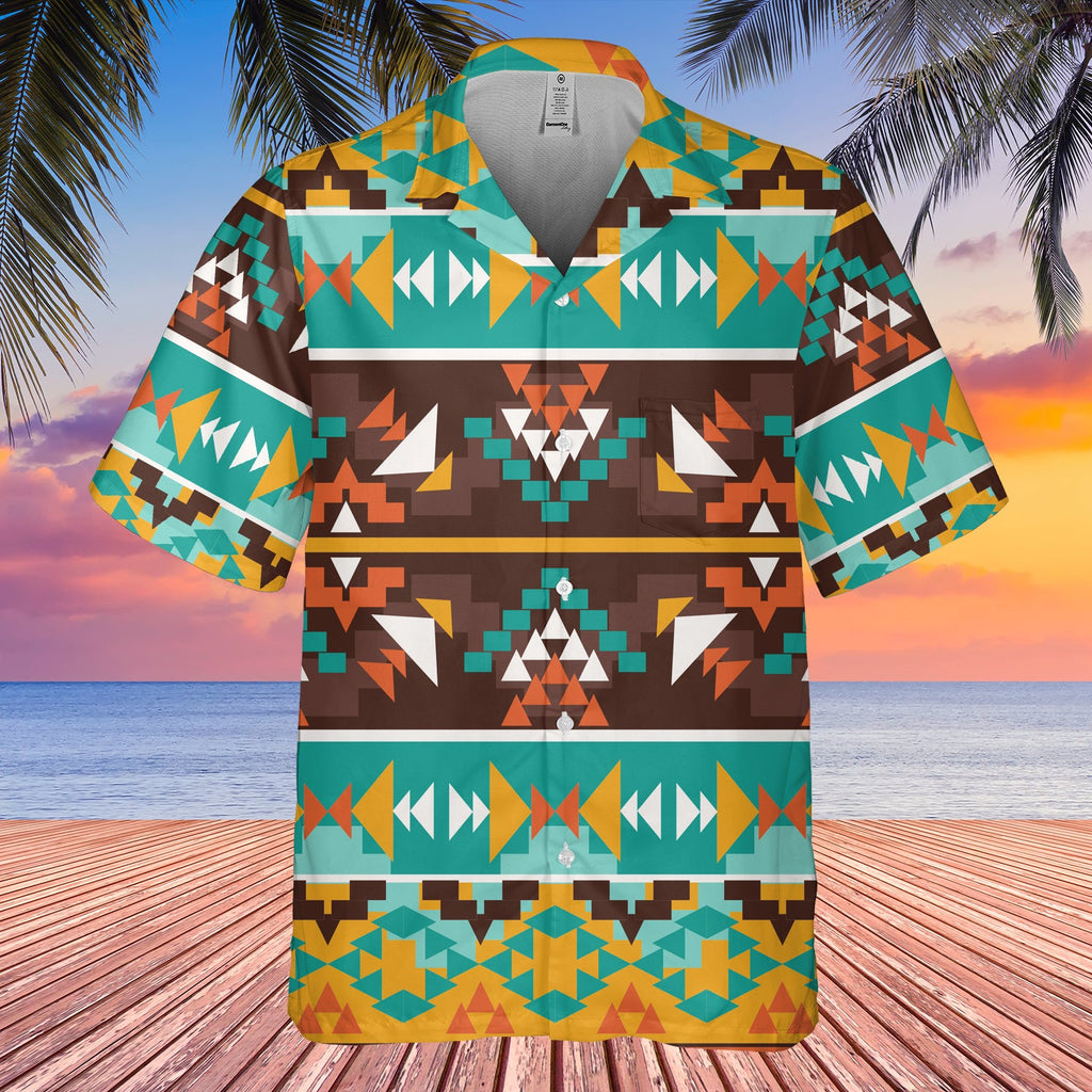 GB-NAT00579 Seamless colorful  Hawaiian Shirt 3D