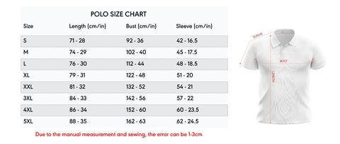 Polo T-Shirt 3D New Chart