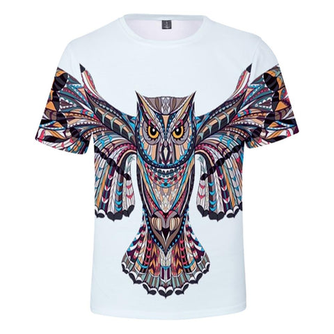 Owl Native American  3D Tshirt