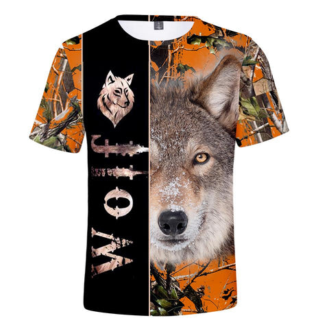 Native American Wolf  3D Tshirt