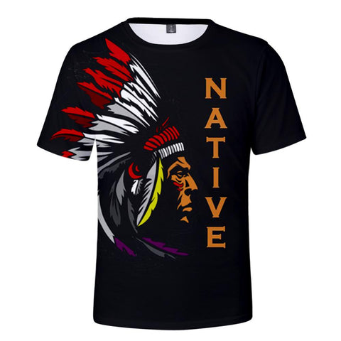 Chief Native American 3D Tshirt - Powwow Store