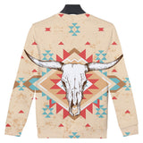 Bison Pink Symbol Native American Design 3D Sweatshirt