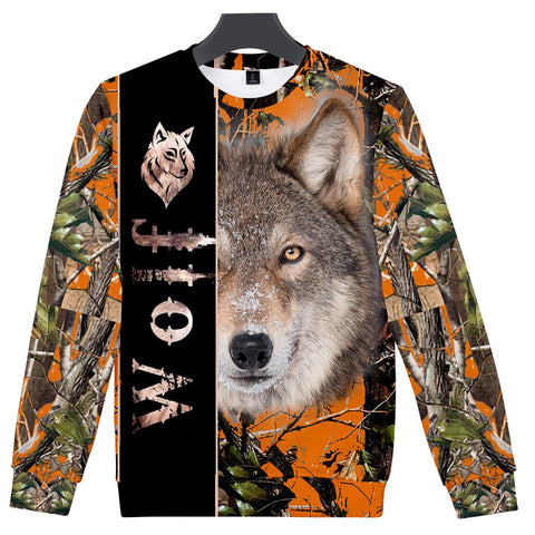 Native American Wolf 3D Sweatshirt