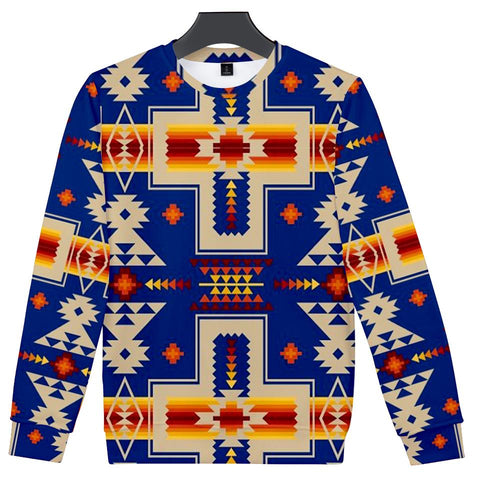 Purple Native Tribes Pattern Native American 3D Sweatshirt