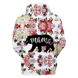 Mama Bear Flower Rose Mothers Day Gift All Over Hoodie