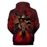 Animal & Warrior Native American All Over Hoodie
