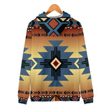 Blue Pearl Pattern Native American All Over Hoodie