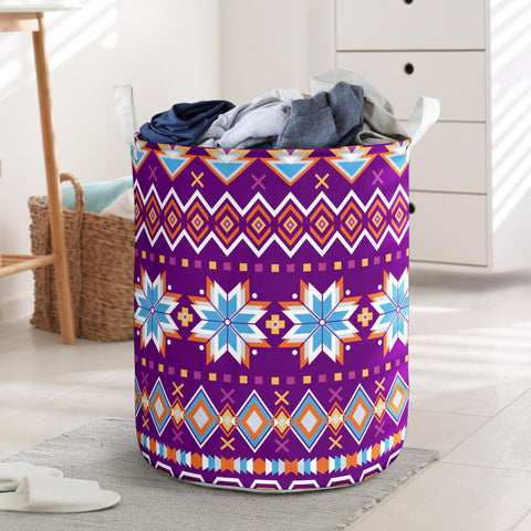 LB0019 Pattern Native American Laundry Basket