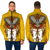 GB-NAT0007 Golden Owl Dream Men's Padded Jacket