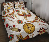 Bison Owl Native American Quilt Bed Set