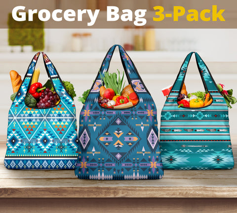 Pattern Grocery Bag 3-Pack SET 45