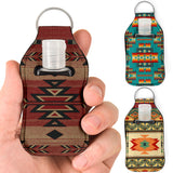 Native Pattern Sanitizer Bottle Keychains SET 18