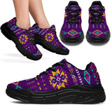 GB-NAT00549-02 Light Purple Pattern Chunky Sneakers