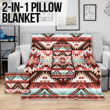 GB-NAT00540 Red Vector Pillow Blanket