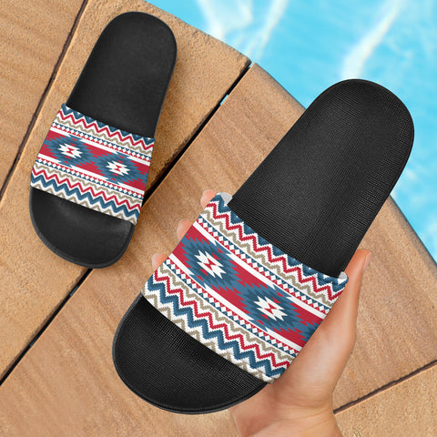 Pattern Native American Slide Sandals 01