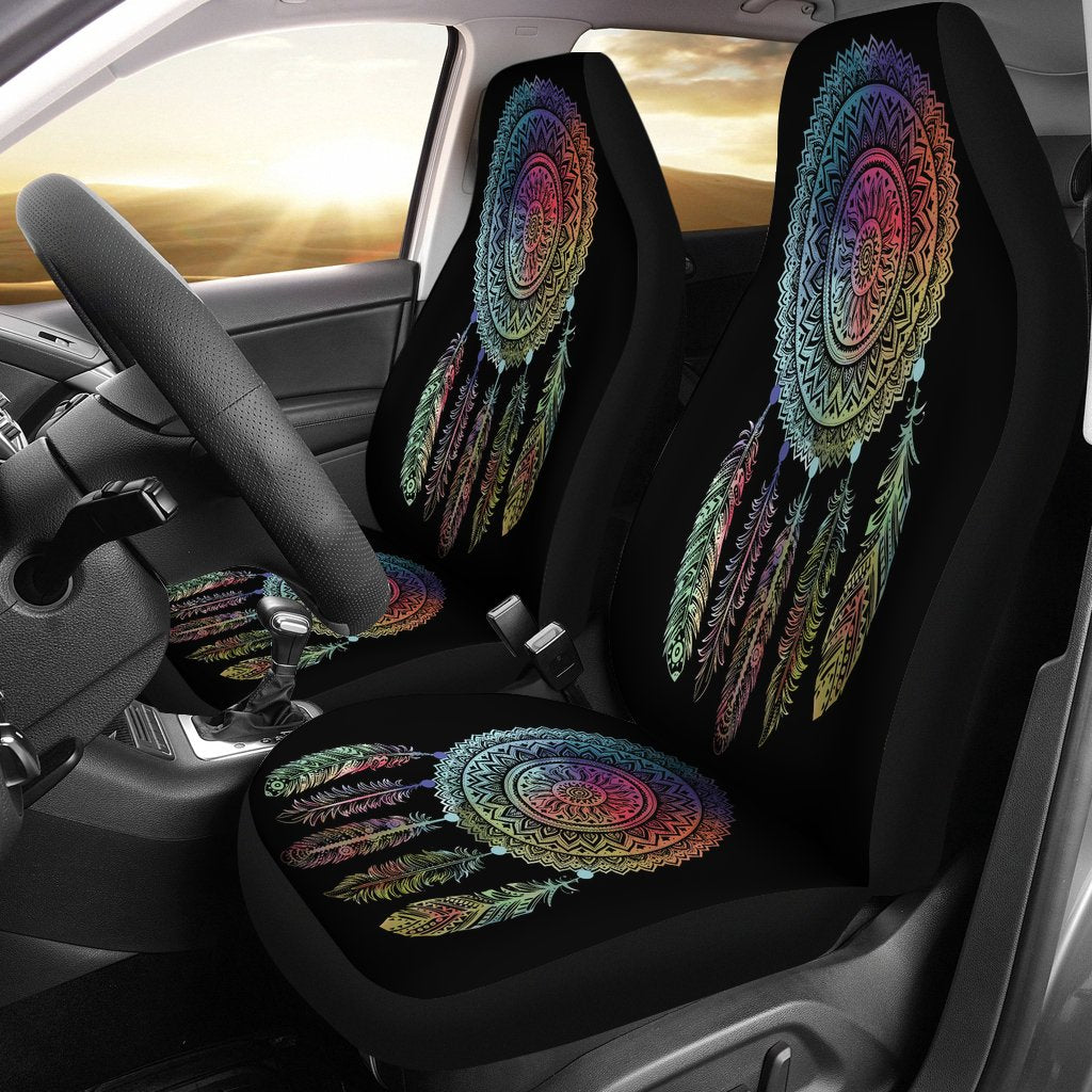 Mandala Dreamcatcher Native American Design Car Seat Covers
