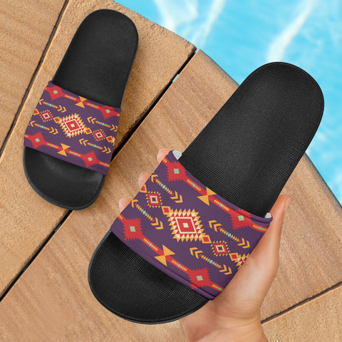 Pattern Native American Slide Sandals 15