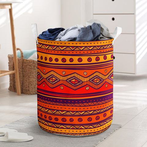 GB-NAT00576 Pattern Color Orange Laundry Basket