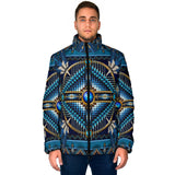 GB-NAT00083 Naumaddic Arts Blue Men's Padded Jacket