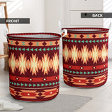 GB-NAT00510 Red Ethnic Pattern Laundry Basket