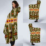 GB-NAT00062-12 Green Design Native Hooded Blanket