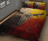 Bison Medicine Wheels Native American Quilt Bed Set