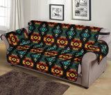 GB-NAT00321 Native American Patterns Black 70" Sofa Protector