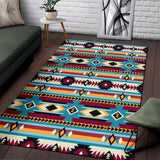GB-NAT00511 Blue & Red Pattern Native Area Rug