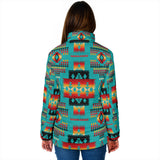 GB-NAT00046-01 Tribes Pattern  Women's Padded Jacket