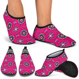AS0002  Pattern Pink Neon  Aqua Shoes