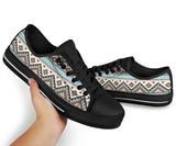 GB-NAT00604 Tribal Striped Seamless Pattern Low Top Canvas Shoe