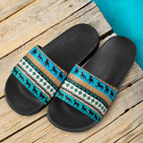 Pattern Native American Slide Sandals 08