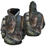 Couple Forrest Couple Native American All Over Hoodie - ProudThunderbird