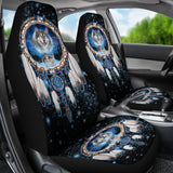 Galaxy Wolf Dreamcatcher Native American Car Seat Covers