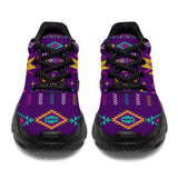 GB-NAT00549-02 Light Purple Pattern Chunky Sneakers