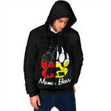GB-NAT00126 Mama Bear Medicine Men's Padded Hooded Jacket