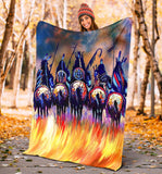 5 Warriors Native American Blanket GB-NAT00013-BLAN01