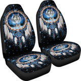 Galaxy Wolf Dreamcatcher Native American Car Seat Covers